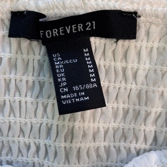 Forever 21 White Ruffle Smocked Camisole - Picture 5 of 5